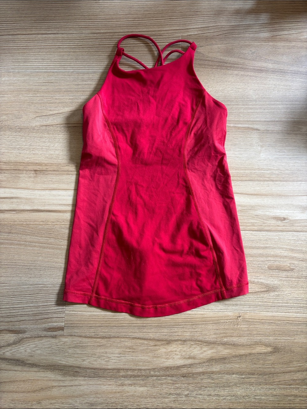 Lululemon Red Strappy Athletic Tank Top